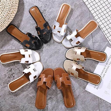 white hermes sandals dupe|hermes oran sandals look alike.